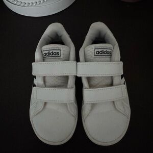 Adidas Kids White Sneakers
